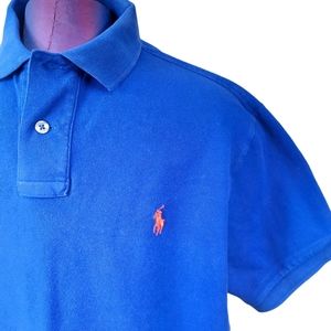 Ralph Lauren Polo Royal Blue Short Sleeve Polo Shirt Size XL Men's